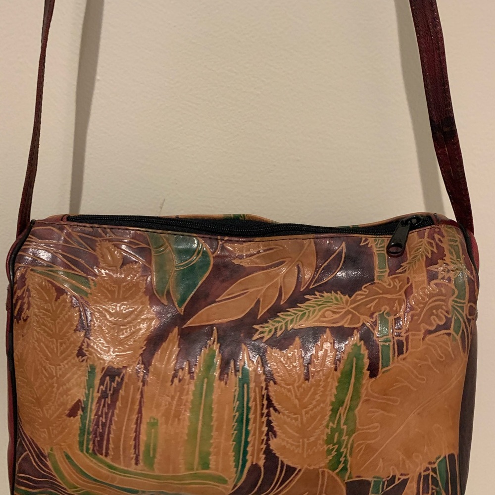 Leather crossbody